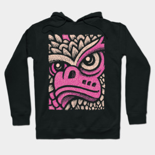 Whimsical Pink Dragon | Magical Fantasy Creature Hoodie