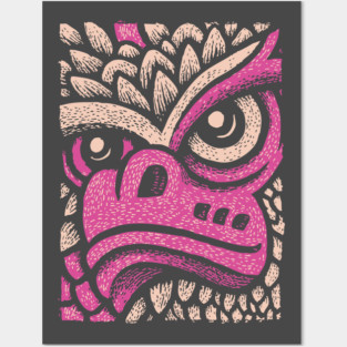 Whimsical Pink Dragon | Magical Fantasy Creature Posters and Art