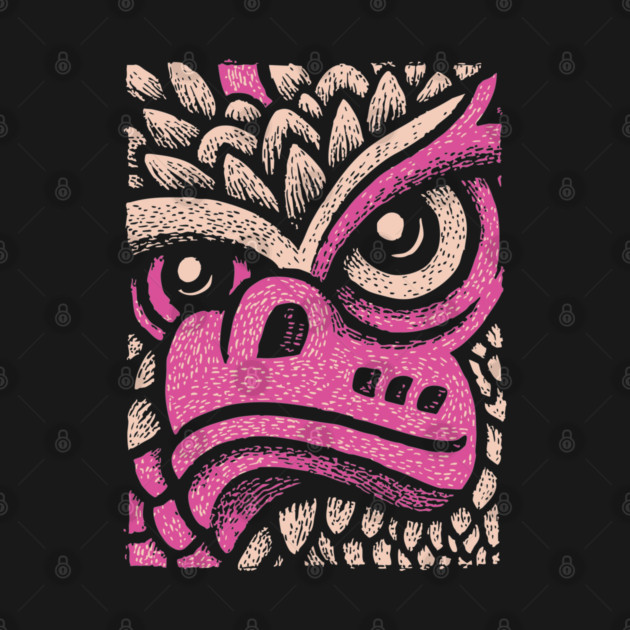 Whimsical Pink Dragon | Magical Fantasy Creature by TuncGK