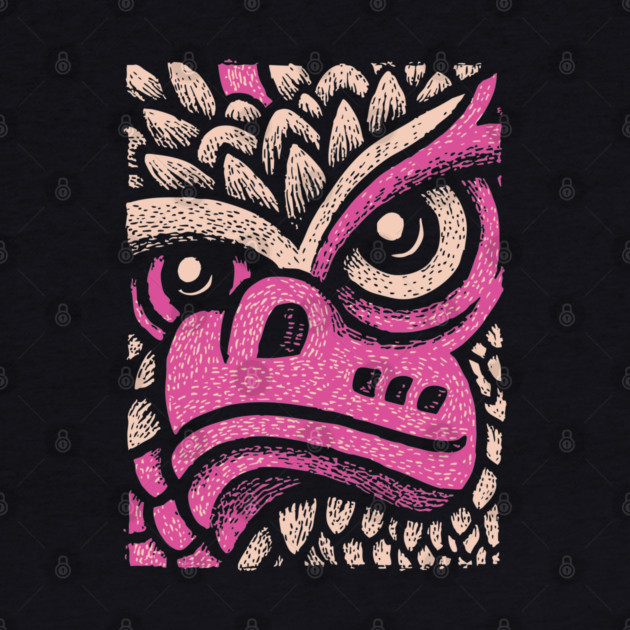 Whimsical Pink Dragon | Magical Fantasy Creature by TuncGK