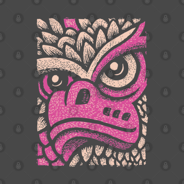 Whimsical Pink Dragon | Magical Fantasy Creature by TuncGK