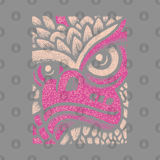 Whimsical Pink Dragon | Magical Fantasy Creature by TuncGK