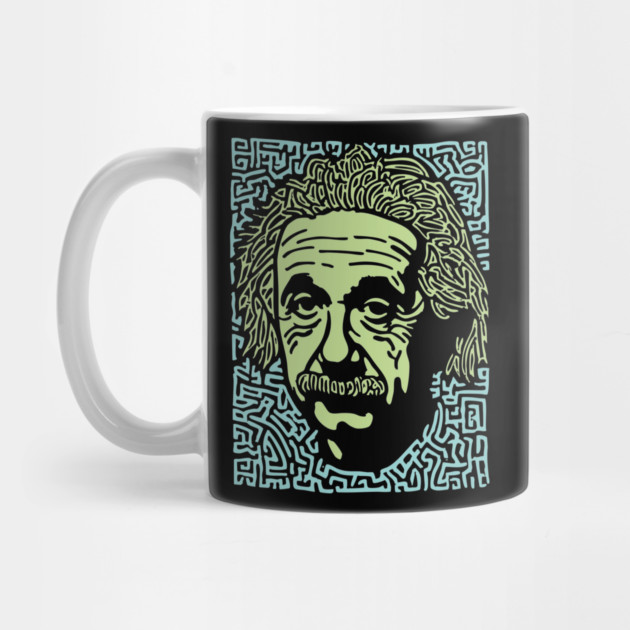 Albert Einstein Maze Portrait | The Mind of a Genius by TuncGK