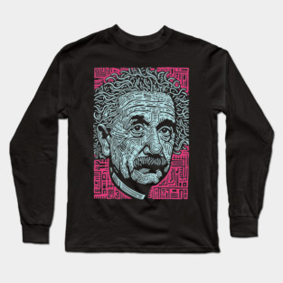 Psychedelic Einstein | Trippy Theory of Relativity Long Sleeve T-Shirt