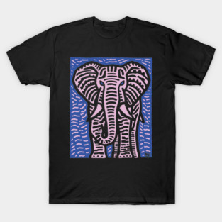 Pink Elephant | Psychedelic Safari Animal T-Shirt