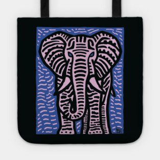 Pink Elephant | Psychedelic Safari Animal Tote