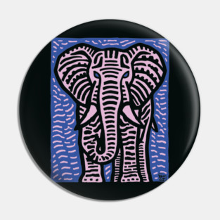 Pink Elephant | Psychedelic Safari Animal Pin