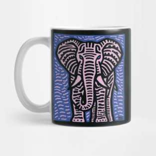 Pink Elephant | Psychedelic Safari Animal Mug