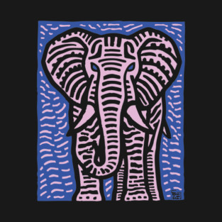 Pink Elephant | Psychedelic Safari Animal T-Shirt