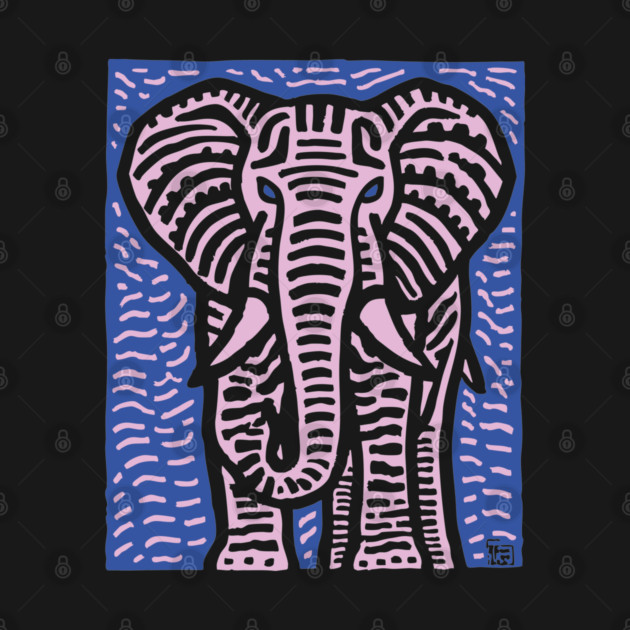 Pink Elephant | Psychedelic Safari Animal by TuncGK