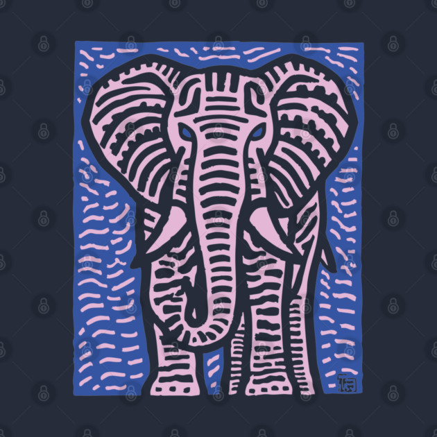 Pink Elephant | Psychedelic Safari Animal by TuncGK