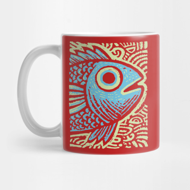 Blue Fish | Abstract Ocean Life Graphic by TuncGK