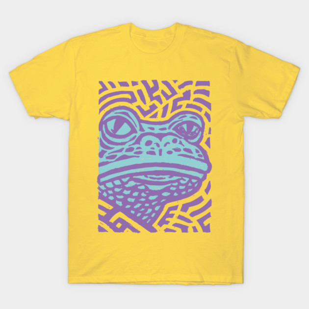 Psychedelic Frog | Trippy Amazonian Amphibian T-Shirt by TuncGK