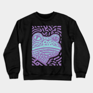 Psychedelic Frog | Trippy Amazonian Amphibian Crewneck Sweatshirt