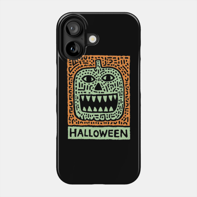 Tribal Jack O' Lantern | Happy Halloween Monster Phone Case by TuncGK