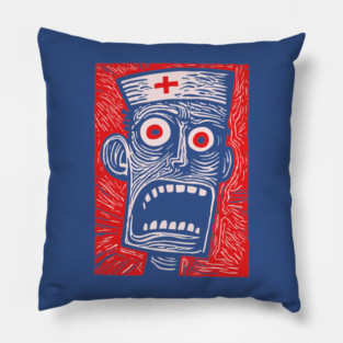 Zombie Doctor | Undead Healthcare Worker Pillow