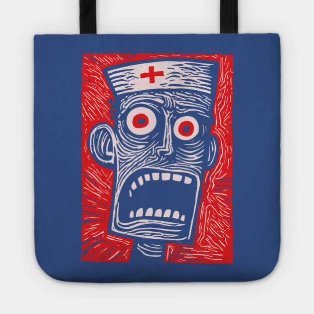 Zombie Doctor | Undead Healthcare Worker Tote by TuncGK
