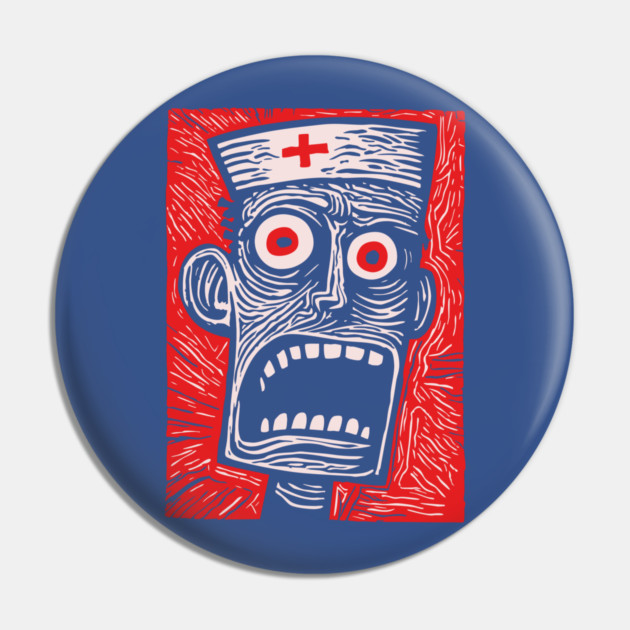 Zombie Doctor | Undead Healthcare Worker Pin by TuncGK