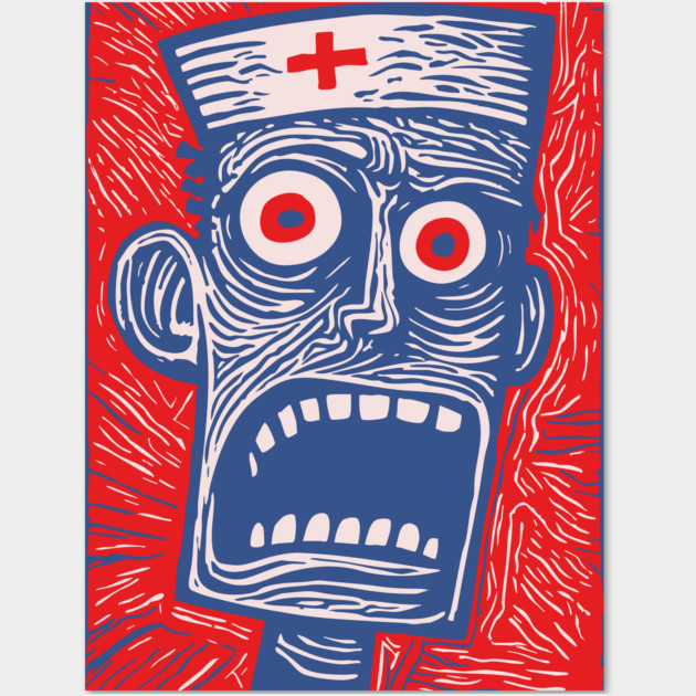 Zombie Doctor | Undead Healthcare Worker Wall Art by TuncGK
