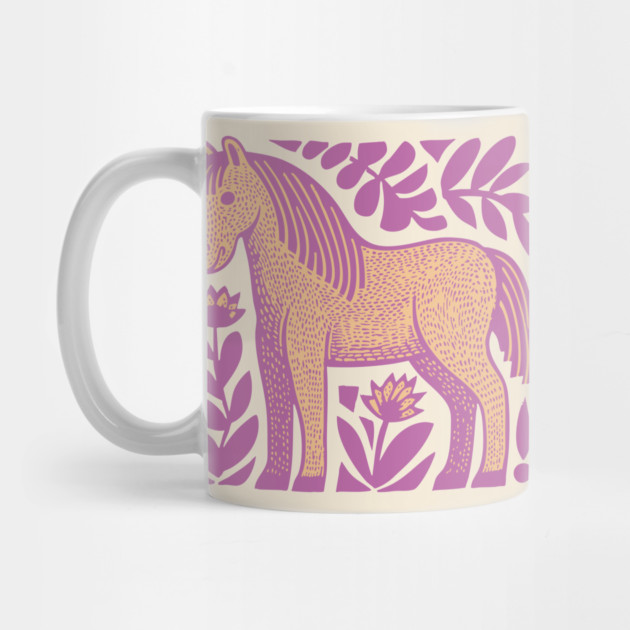 Boho Horse | Whimsical Floral Equestrian by TuncGK