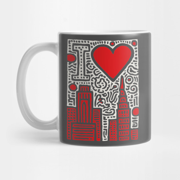 I Love NY | Pop Art Inspired NYC Doodle by TuncGK