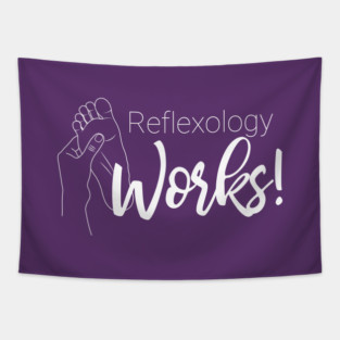 [on BACK] Reflexology Works Tapestry