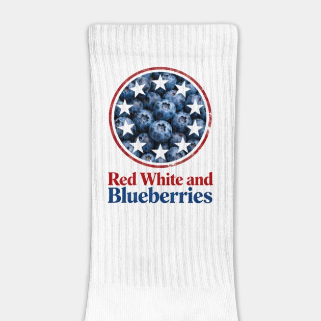Red White and Blueberries Patriotic USA Flag by ArtistTee ⭐⭐⭐⭐⭐