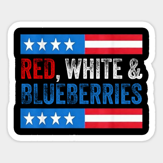 Red-White-and-Blueberries-Patriotic-USA-Flag Magnet by ArtistTee ⭐⭐⭐⭐⭐