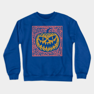 Psychedelic Jack O' Lantern | Samhain Spirit Crewneck Sweatshirt