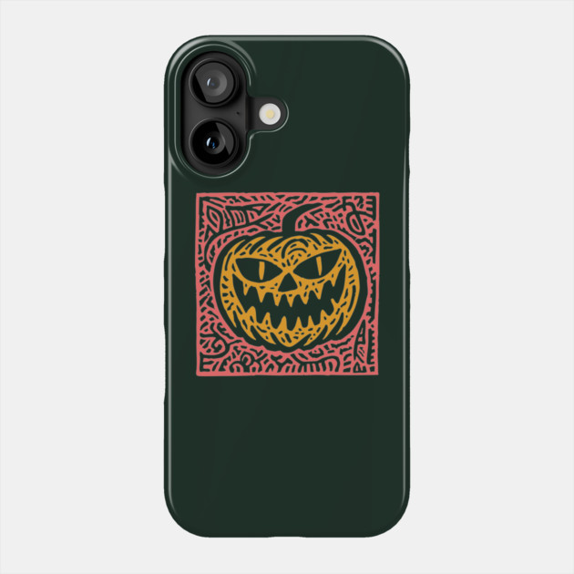Psychedelic Jack O' Lantern | Samhain Spirit Phone Case by TuncGK
