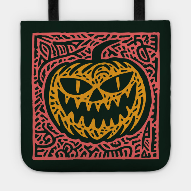 Psychedelic Jack O' Lantern | Samhain Spirit Tote by TuncGK