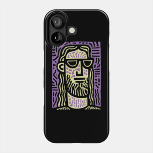 Hipster Jesus | Pop Culture Humor Graphic Phone Case