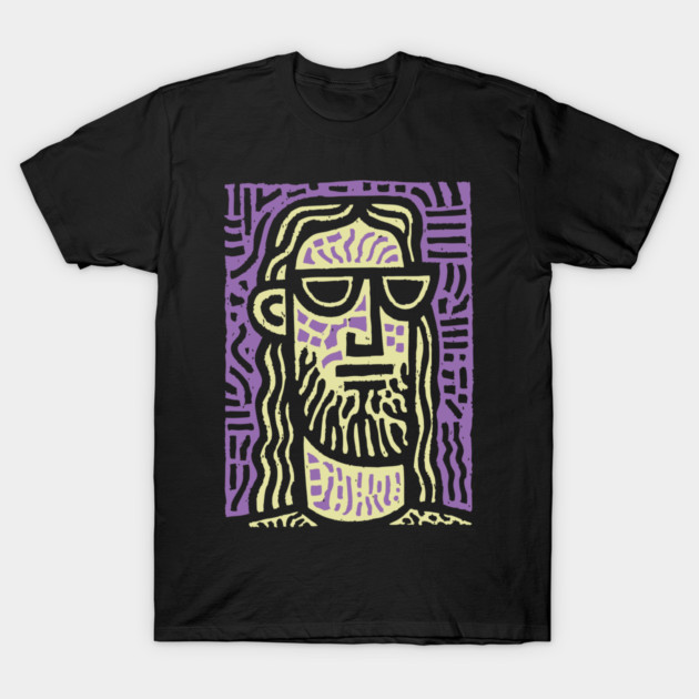 Hipster Jesus | Pop Culture Humor Graphic T-Shirt by TuncGK
