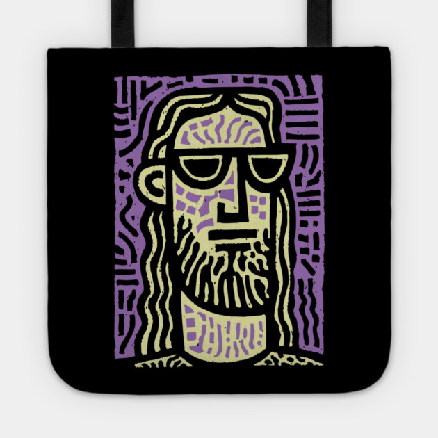 Hipster Jesus | Pop Culture Humor Graphic Tote by TuncGK