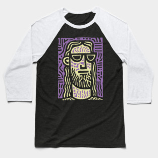Hipster Jesus | Pop Culture Humor Graphic Baseball T-Shirt