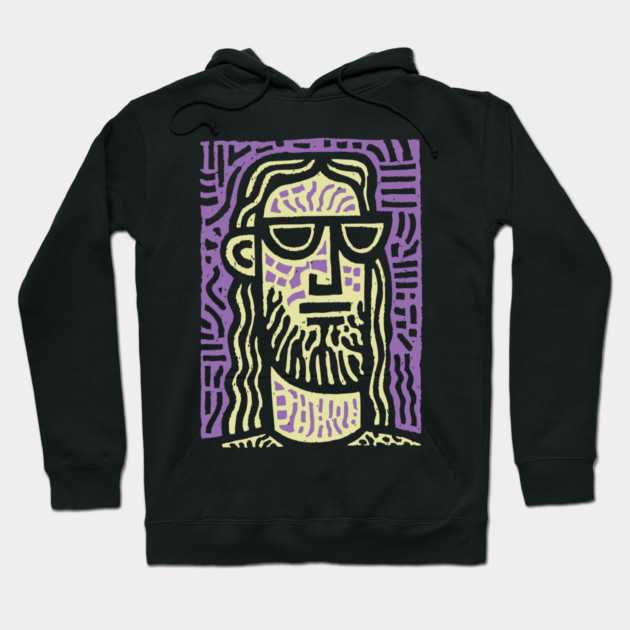 Hipster Jesus | Pop Culture Humor Graphic Hoodie by TuncGK