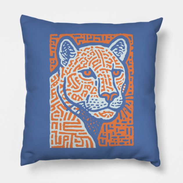 Jaguar Spirit | Mesoamerican God Inspired Pillow by TuncGK