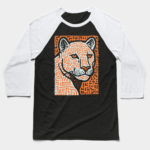 Jaguar Spirit | Mesoamerican God Inspired Baseball T-Shirt by TuncGK