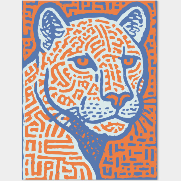 Jaguar Spirit | Mesoamerican God Inspired Wall Art by TuncGK