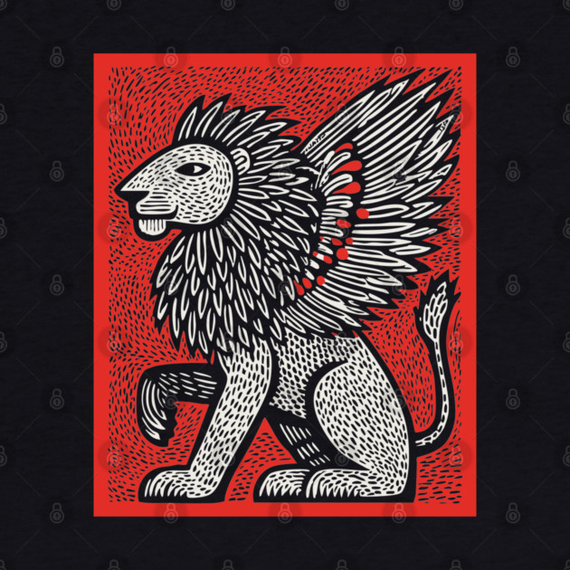 Mythical Winged Lion | Guardian Spirit Graphic by TuncGK
