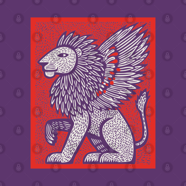 Mythical Winged Lion | Guardian Spirit Graphic by TuncGK