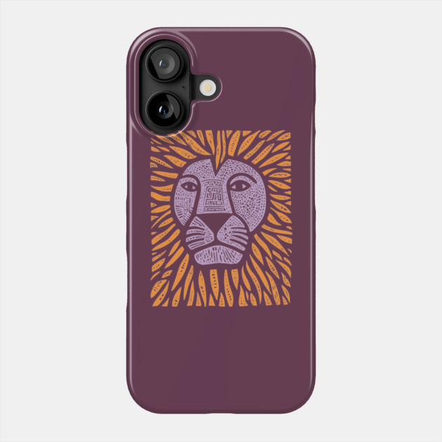 Psychedelic Lion Mane | Abstract Leo Zodiac Phone Case by TuncGK