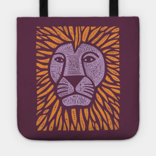 Psychedelic Lion Mane | Abstract Leo Zodiac Tote