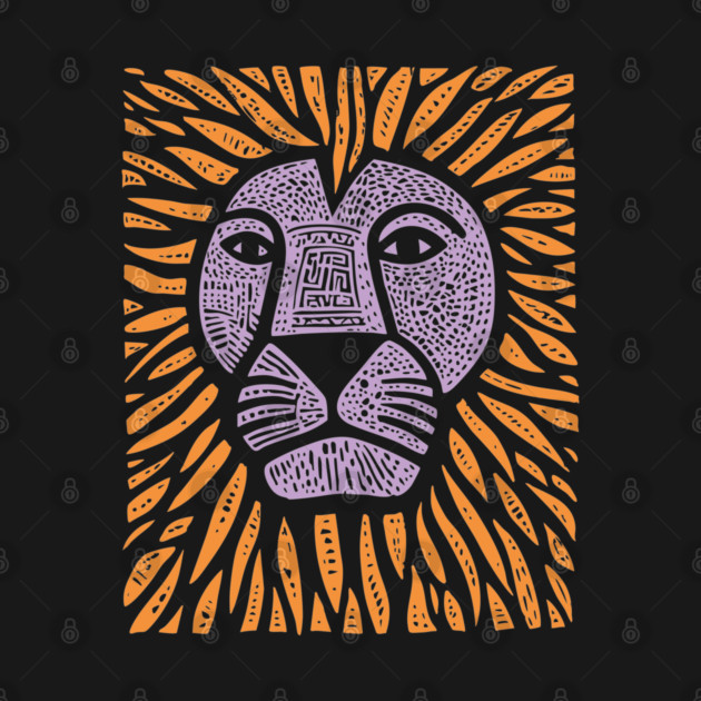 Psychedelic Lion Mane | Abstract Leo Zodiac by TuncGK