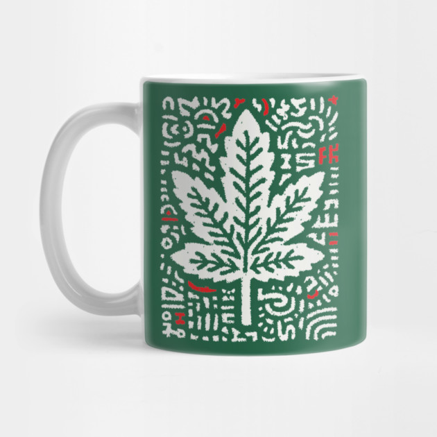 Botanical Leaf Graphic | Abstract Pattern Art by TuncGK