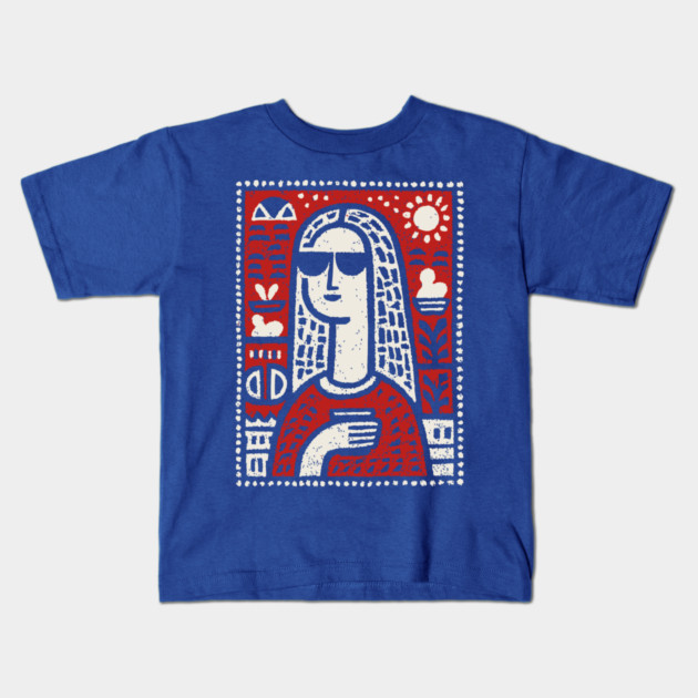 Modern Art History Parody | The Hipster Lisa Kids T-Shirt by TuncGK
