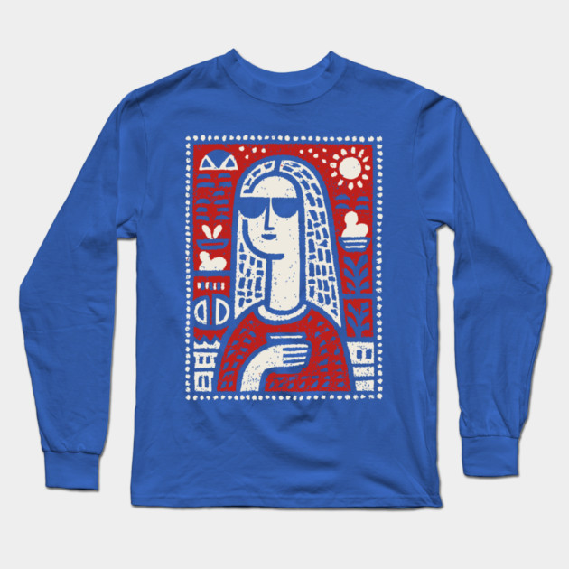 Modern Art History Parody | The Hipster Lisa Long Sleeve T-Shirt by TuncGK