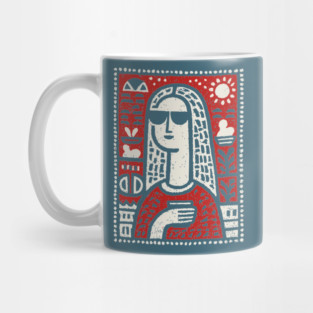 Modern Art History Parody | The Hipster Lisa Mug
