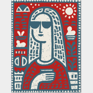 Modern Art History Parody | The Hipster Lisa Posters and Art