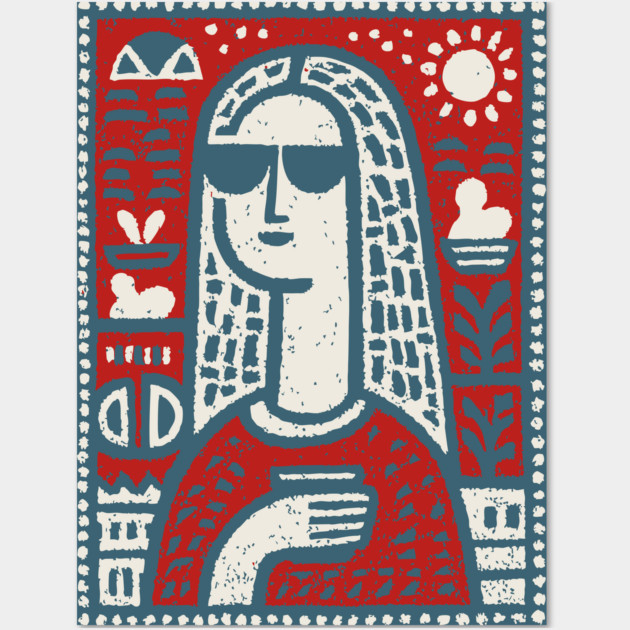 Modern Art History Parody | The Hipster Lisa Wall Art by TuncGK